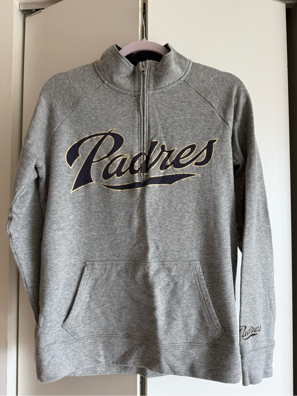 San Diego Padres Baseball MLB PINK Victoria's Secret Navy and White Zip Hoodie